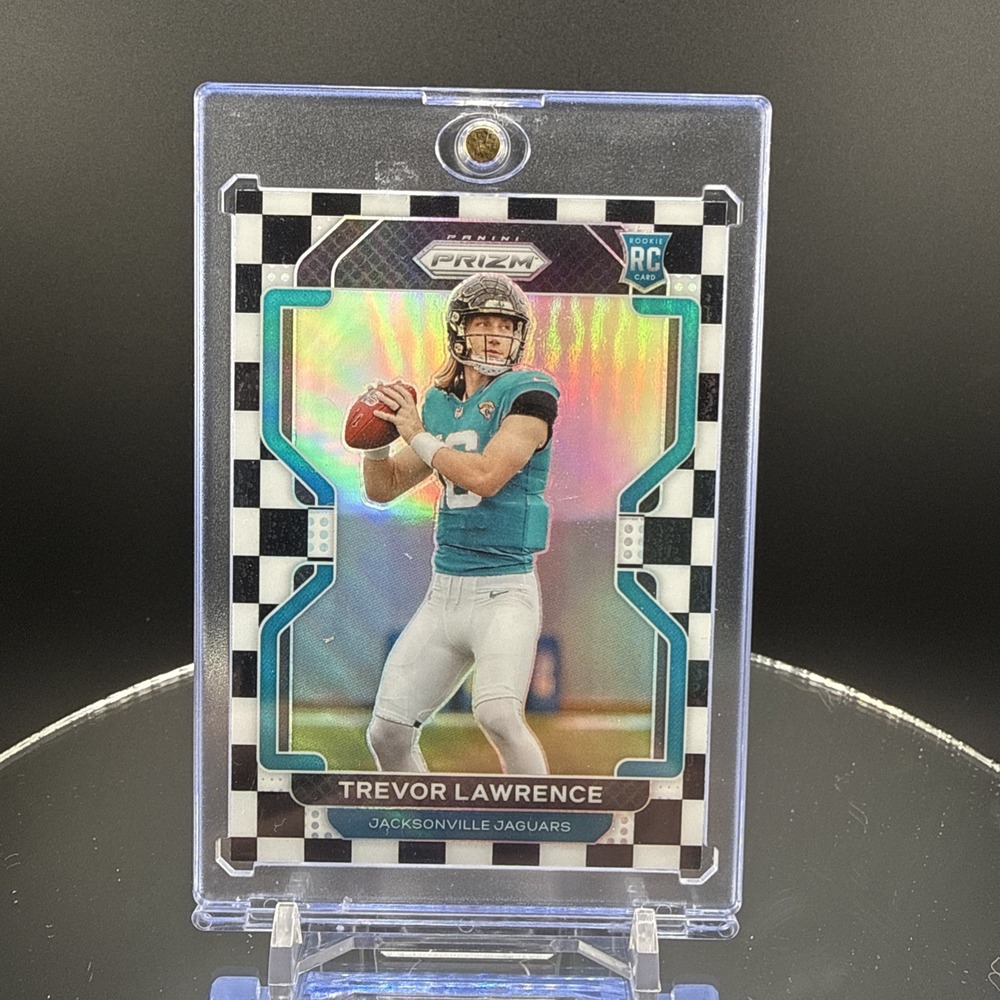 2021 Panini Prizm Trevor Lawrence RC #331 Black White Checkerboard SSP Rookie
